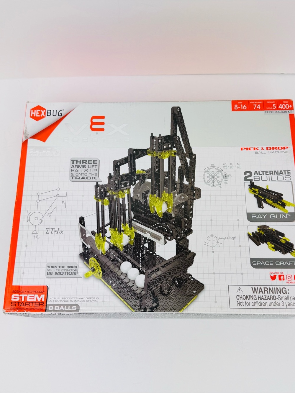 HEXBUG NWT VEX Robotics Pick & Drop Ball Machine construction kit. Brand new.
